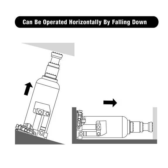 JACK BOSS Bottle Jack 6 Ton Muti-Directional Welded Bottle Jack for Car Auto Repair 12,000lb，Red