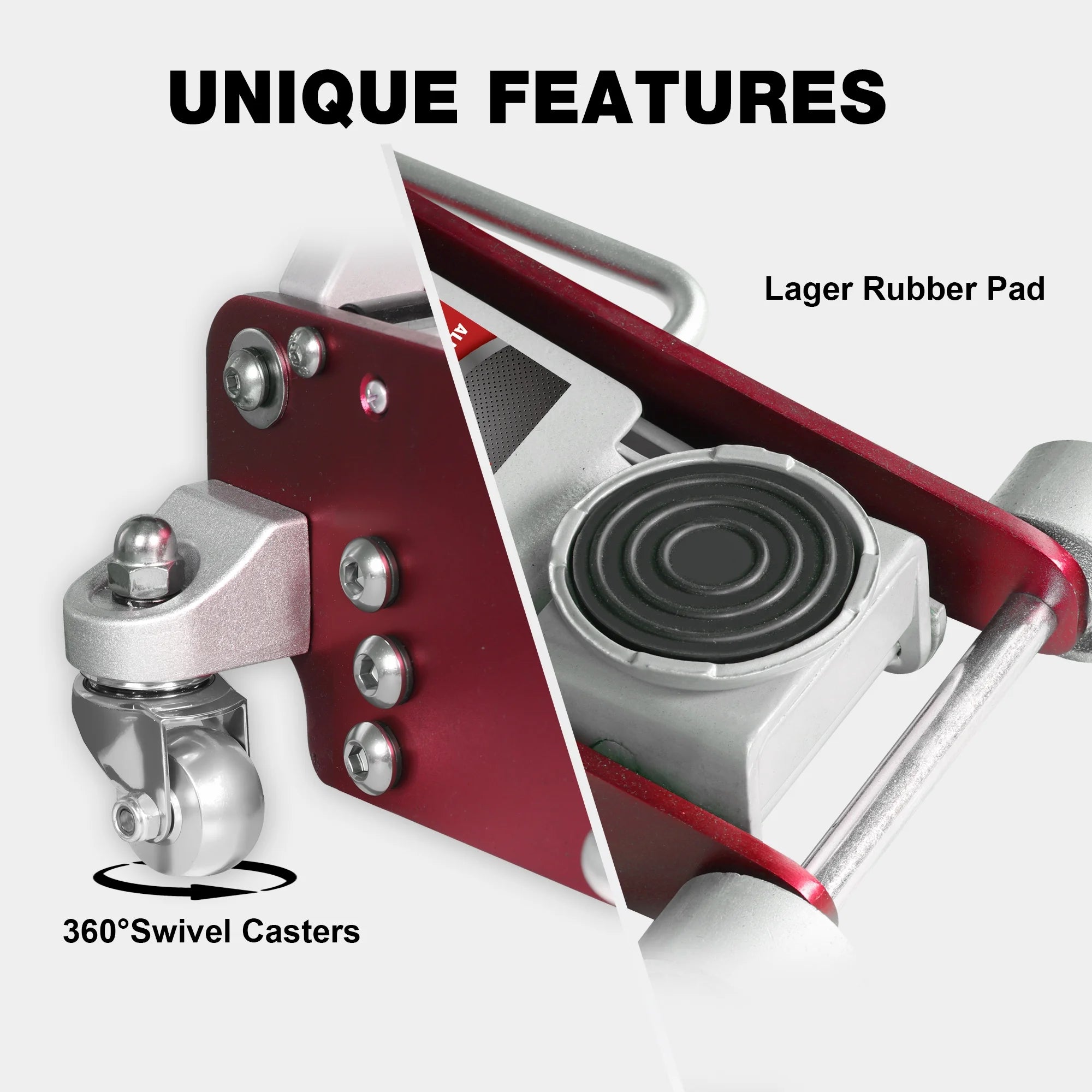 JACK BOSS Floor Jack 3 Ton Hydraulic Low Profile Aluminum and Steel Racing Car Jack with Dual Pump, Rapid Lift