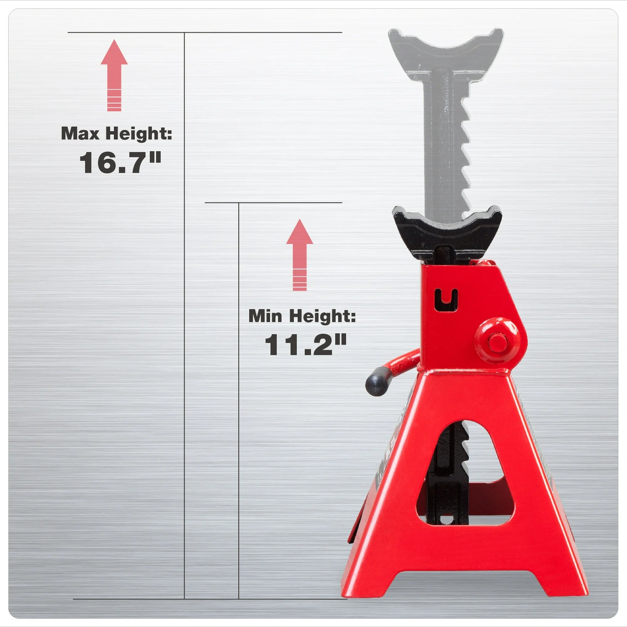 JACK BOSS Jack Stand Alloy Steel Car Jack Stand Adjustable Lifting for SUV, Truck, 2 Pack