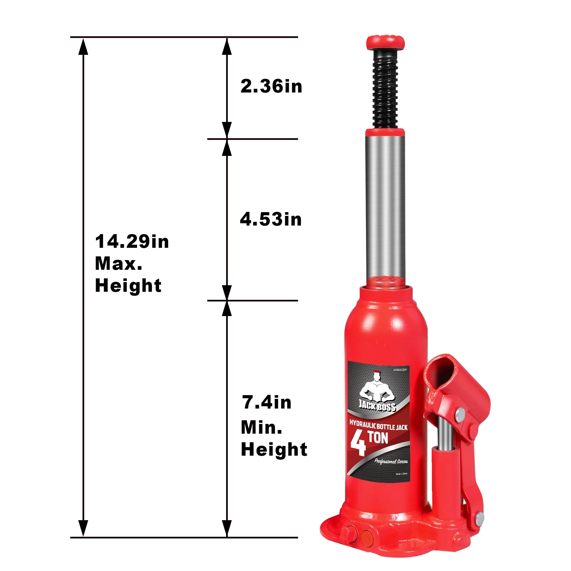 JACK BOSS Bottle Jack Muti-Directional Welded Bottle Jack for Car, Truck, RV