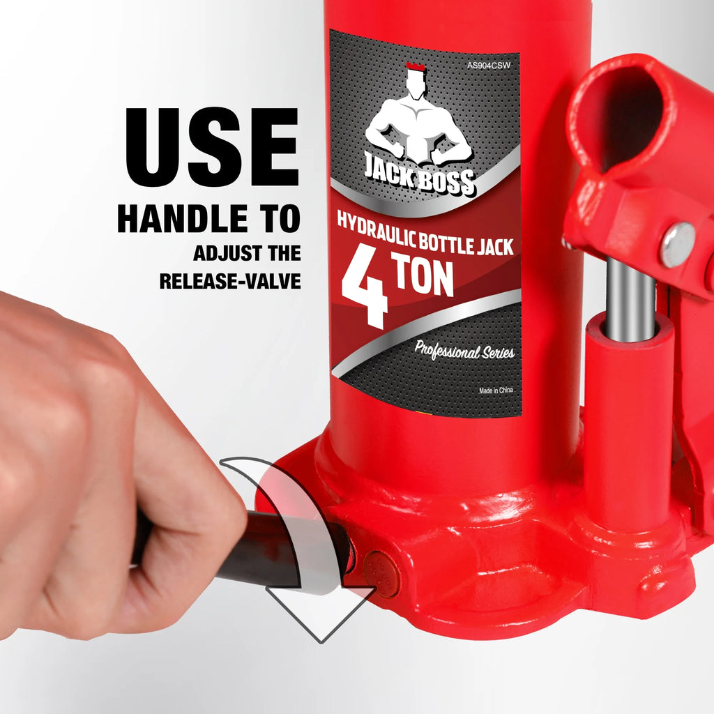 JACK BOSS Bottle Jack Muti-Directional Welded Bottle Jack for Car, Truck, RV