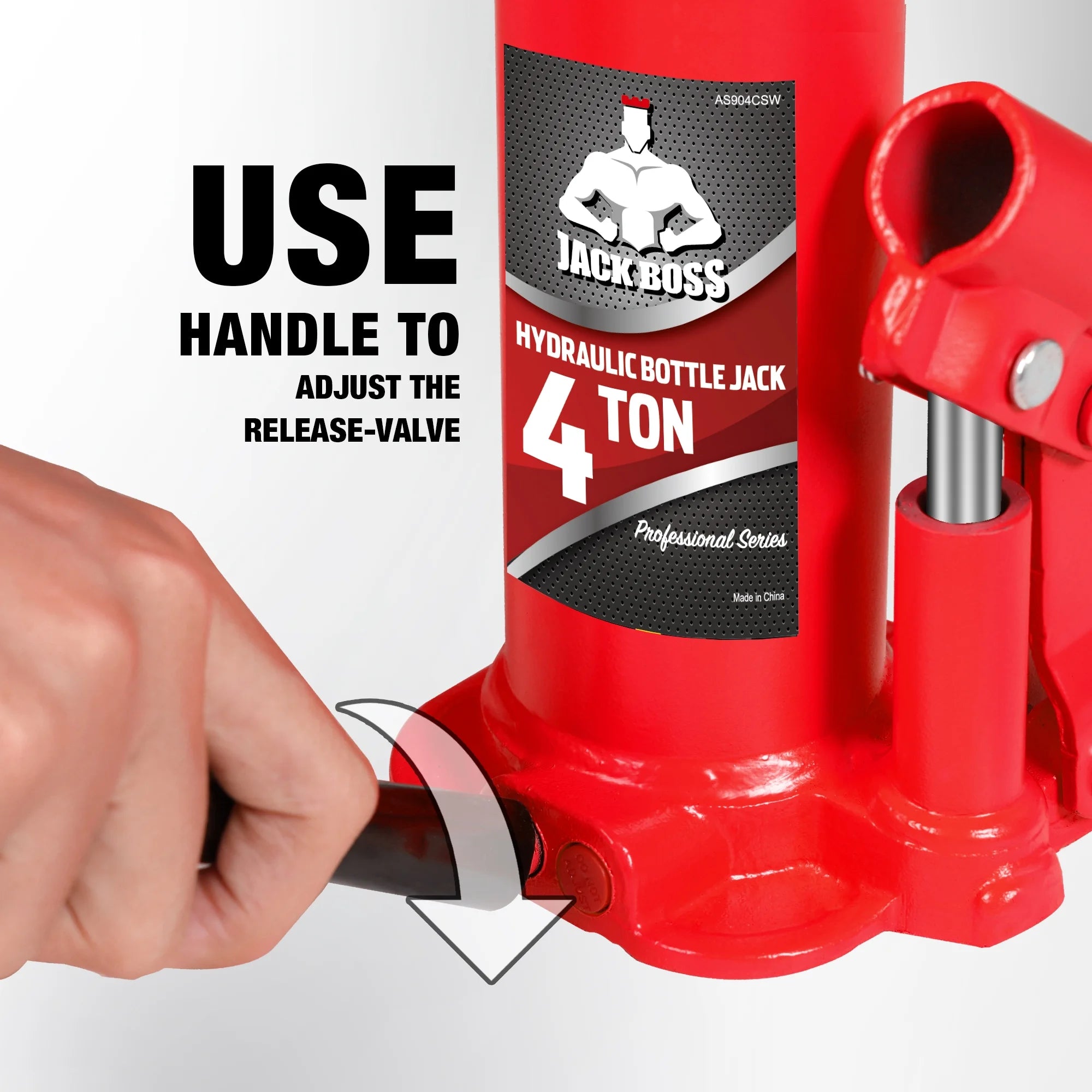 JACK BOSS Bottle Jack Muti-Directional Welded Bottle Jack for Car, Truck, RV