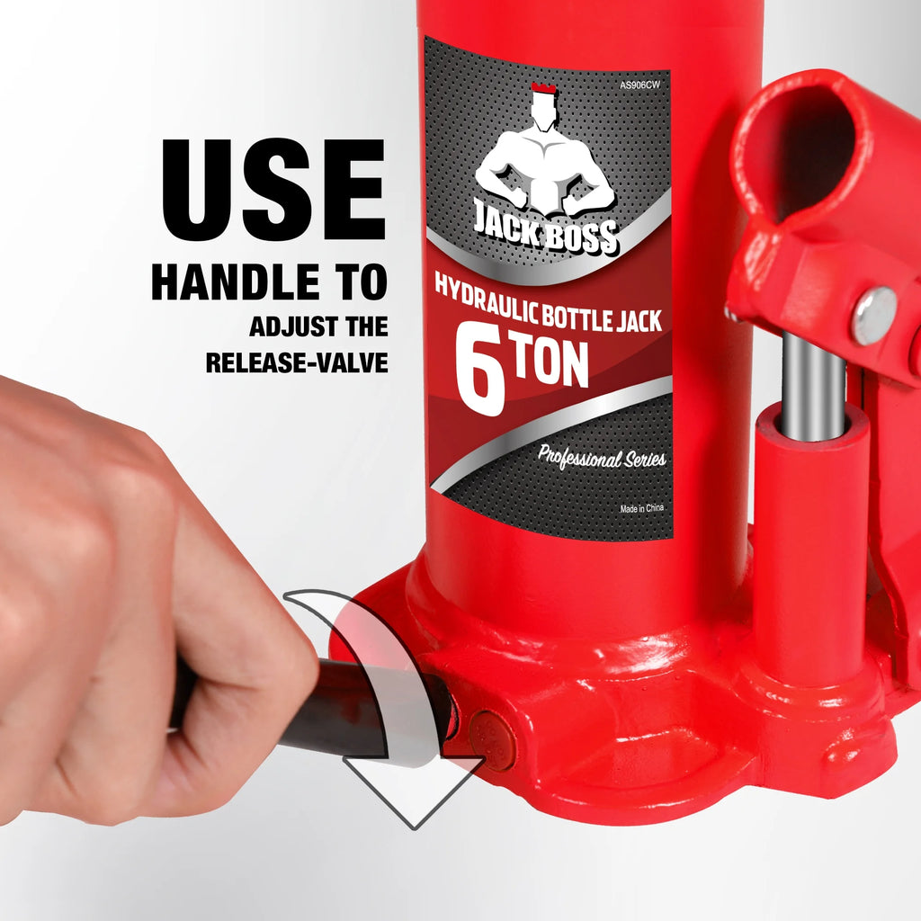 JACK BOSS Bottle Jack Muti-Directional Welded Bottle Jack for Car, Truck, RV