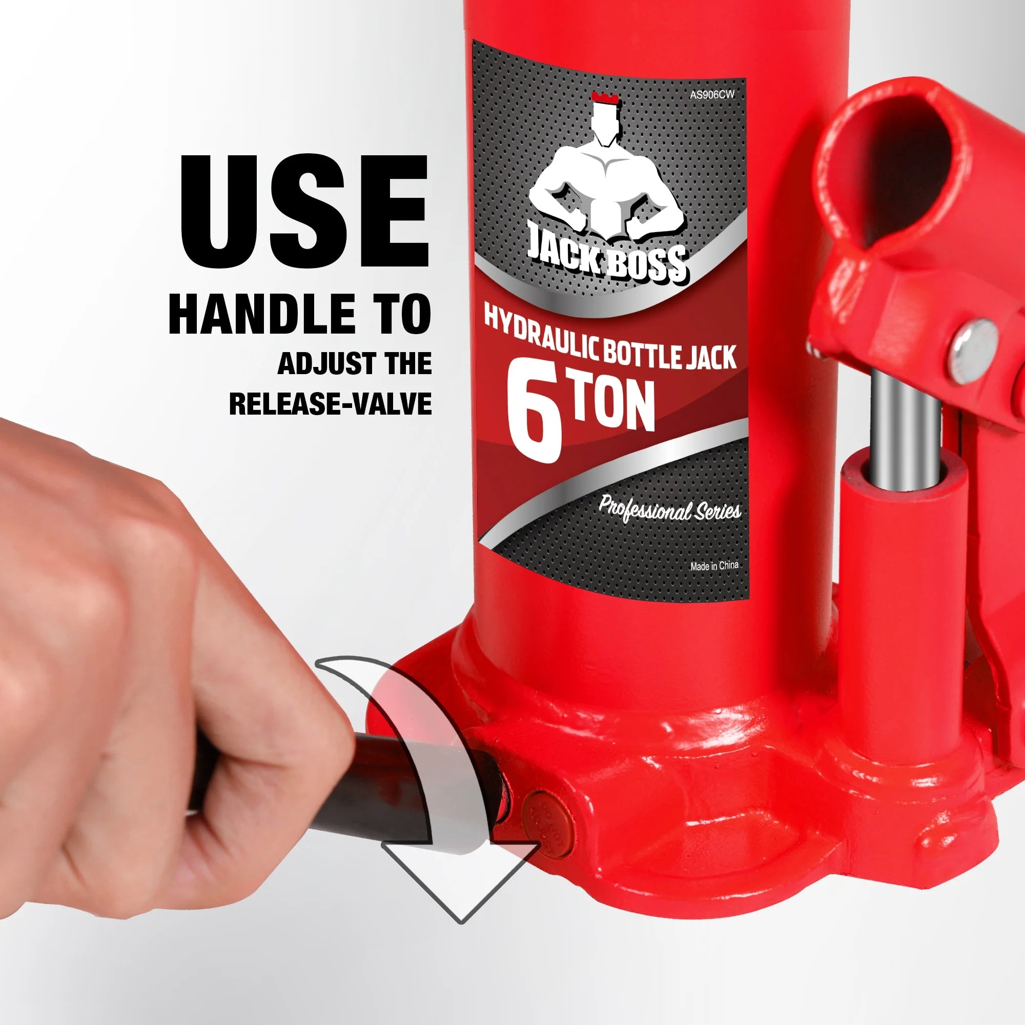 JACK BOSS Bottle Jack Muti-Directional Welded Bottle Jack for Car, Truck, RV