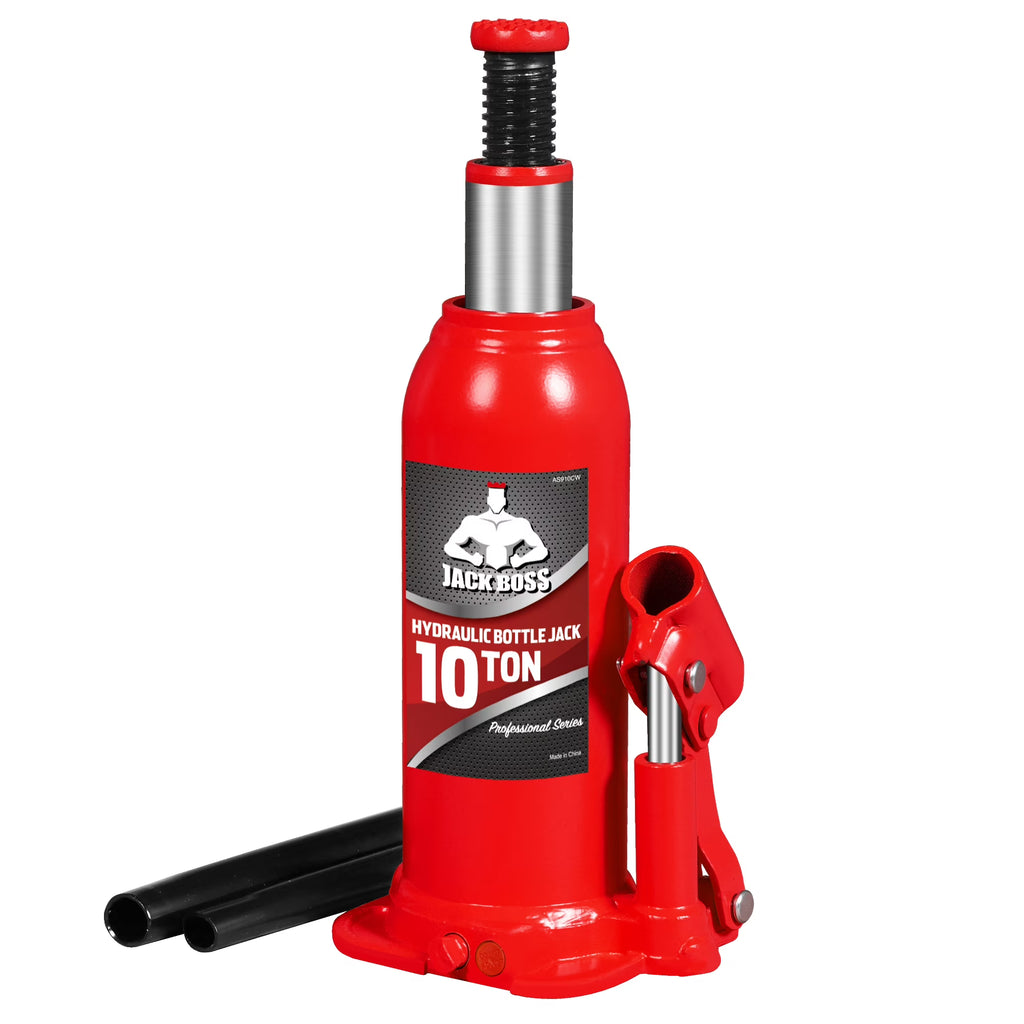 JACK BOSS Bottle Jack 10 Ton Muti-Directional Hydraulic Jack,Alloy Steel,Use for Car, Truck, RV